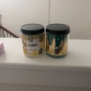 Leaves and Fresh Balsam Candle Set